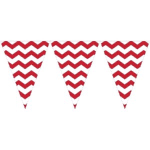 bunting-chevron-classic-red